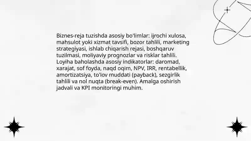 Tadbirkorlik va biznes faoliyatini boshqarish 4