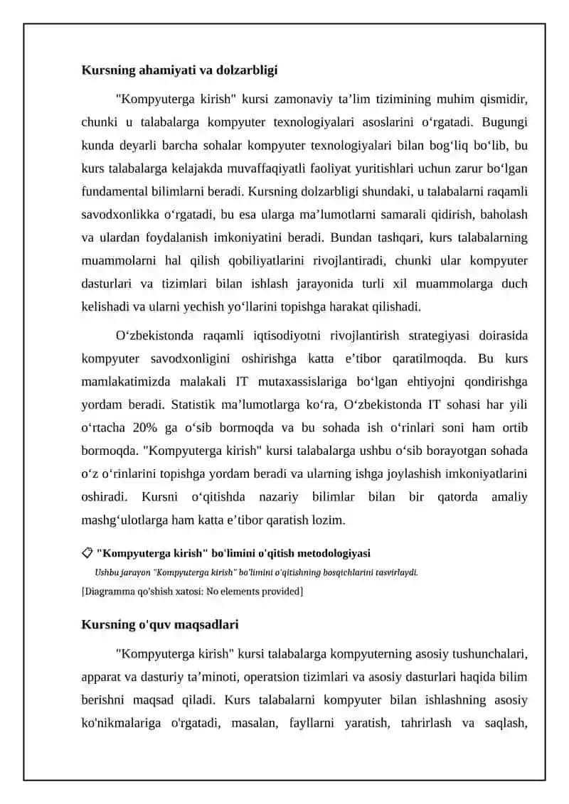 Kampyuter bilan tanishuv bulimini o'qitish metodikasi 4