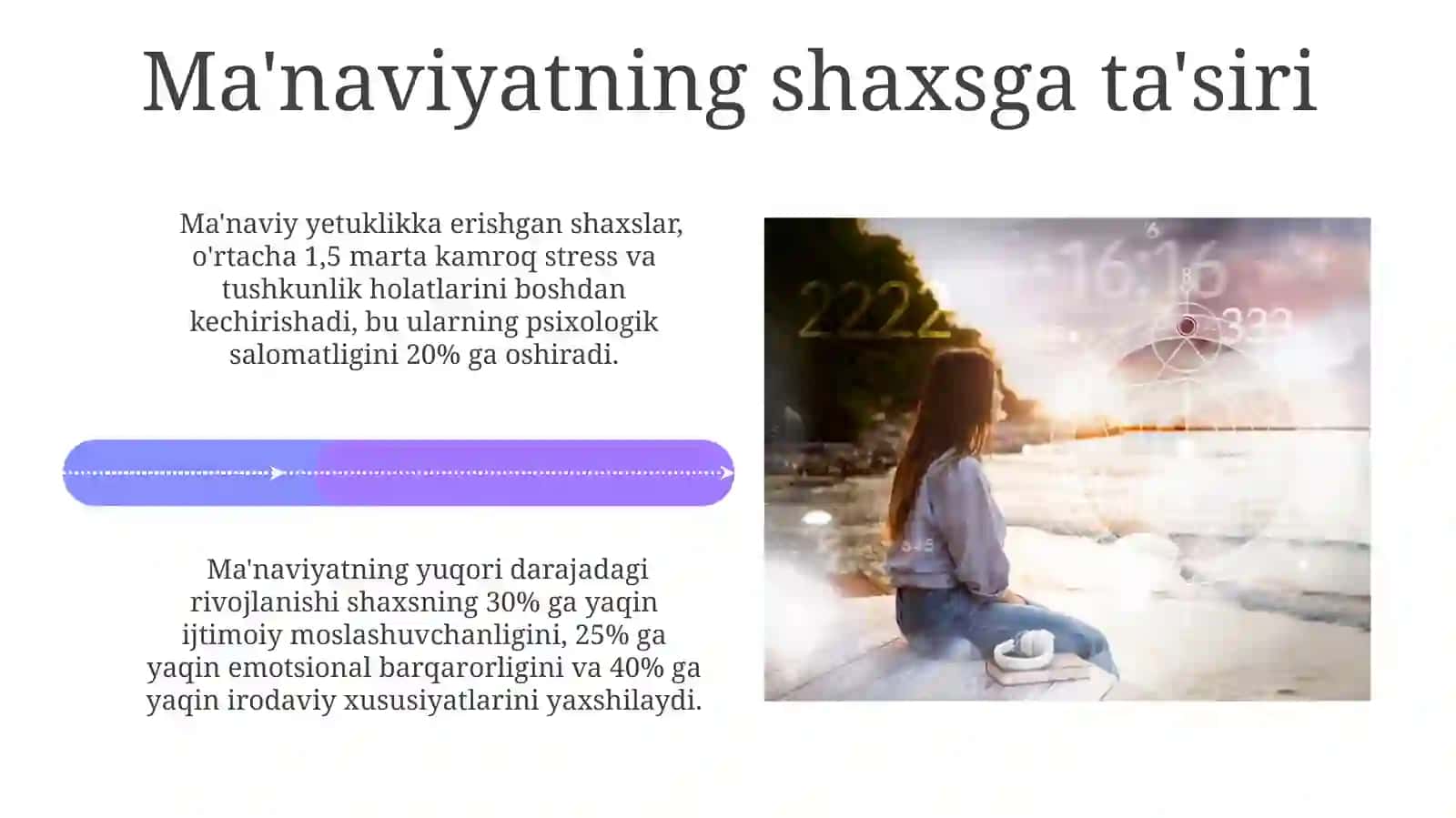 Ma'naviyatning rivojlanish qonunlari 4
