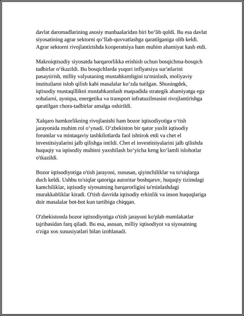 Bozor iqtisodiyotiga o‘tish 4