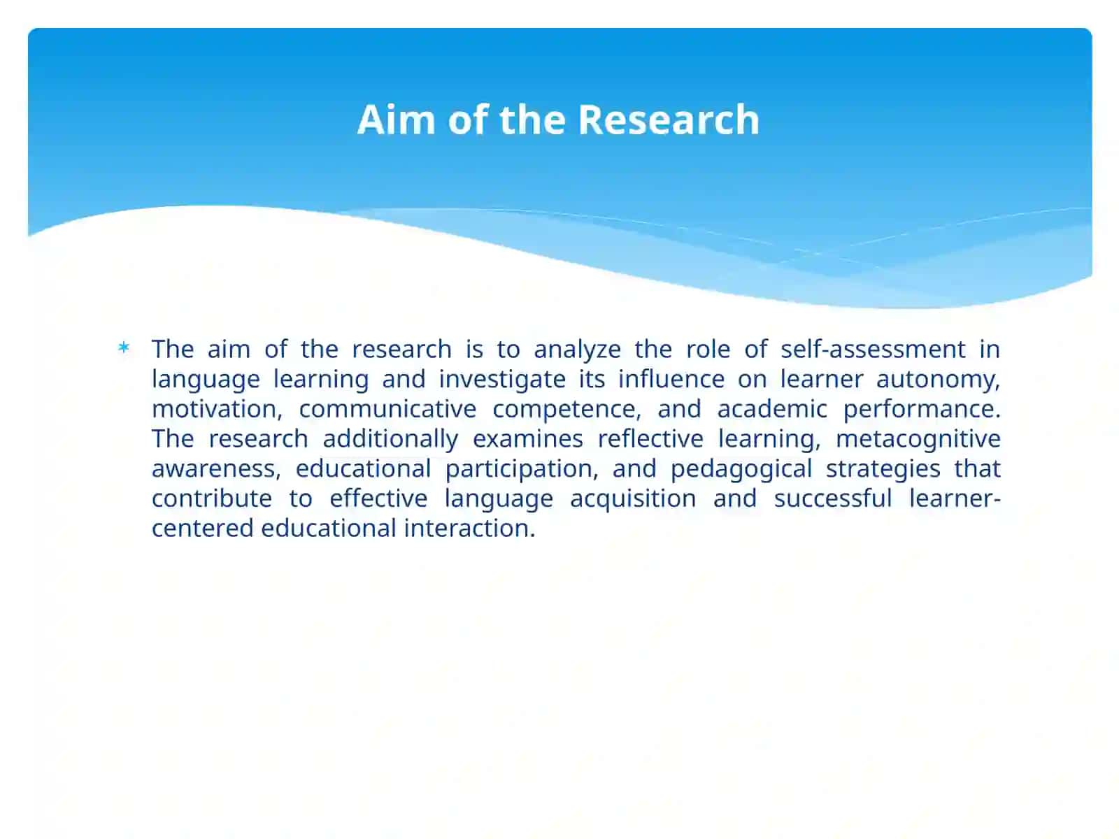 Self-Assessment in Language Learning 4