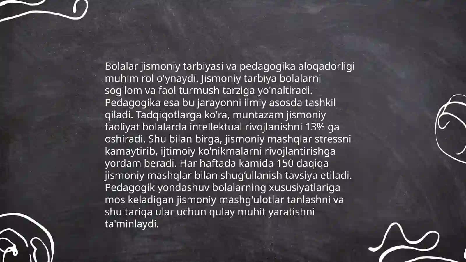 Bolalar jismoniy tarbiya nazariyasi va amaliyotining boshqa fanlar bilan aloqadorligi 4