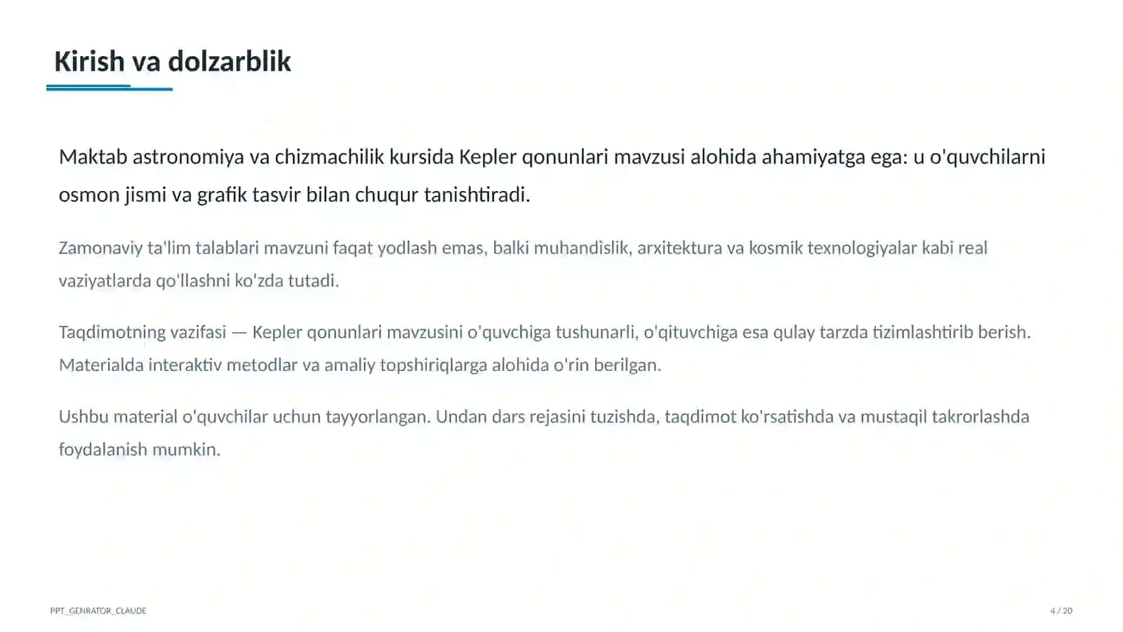 Kepler qonunlari (10-sinf) 4