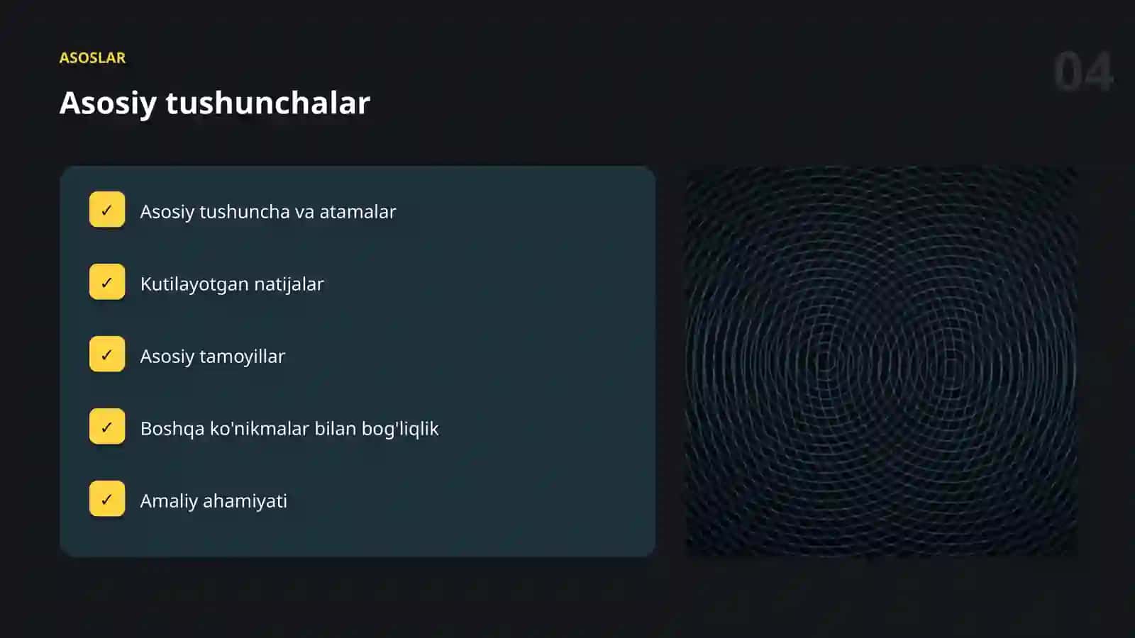 TUSHUNTIRILUVCHANLIK 4