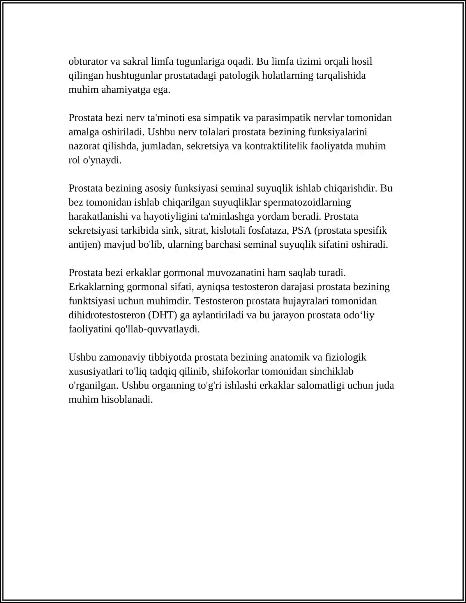 PROSTATA BEZI XAFSIZ GIPERPLAZIYASI 4