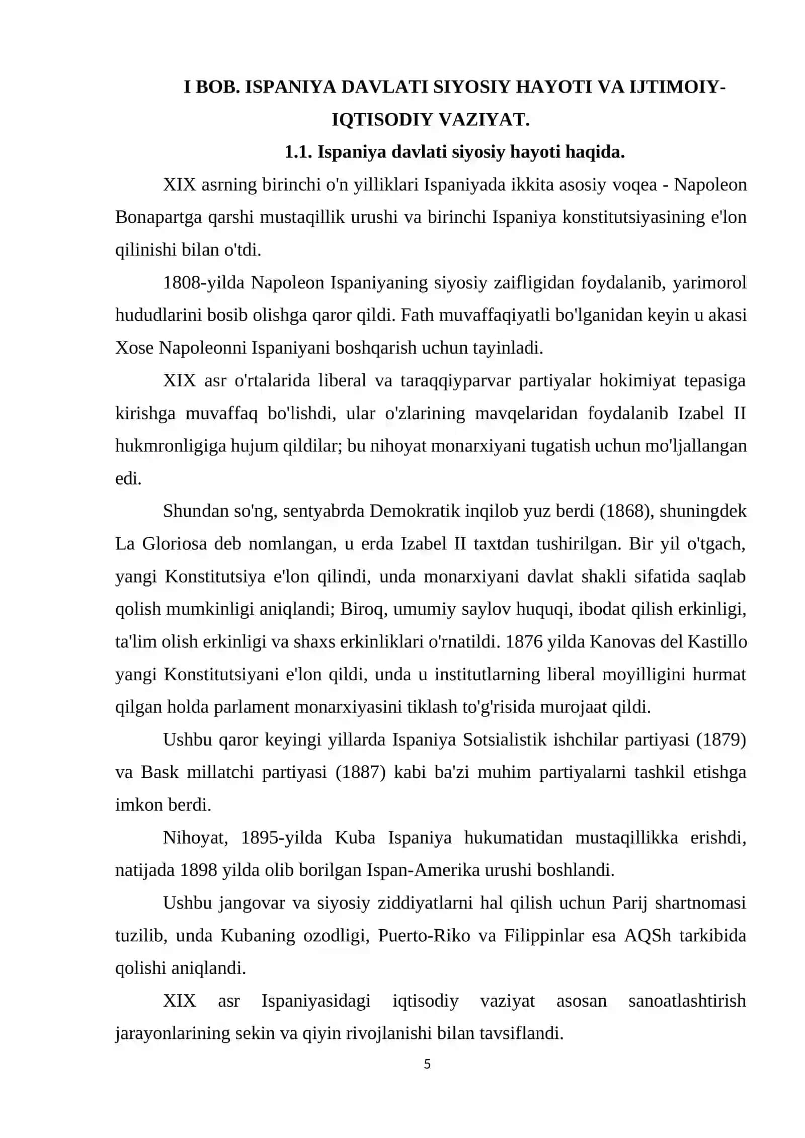 Mavzu: Ispaniyada XIX asr inqiloblari 4