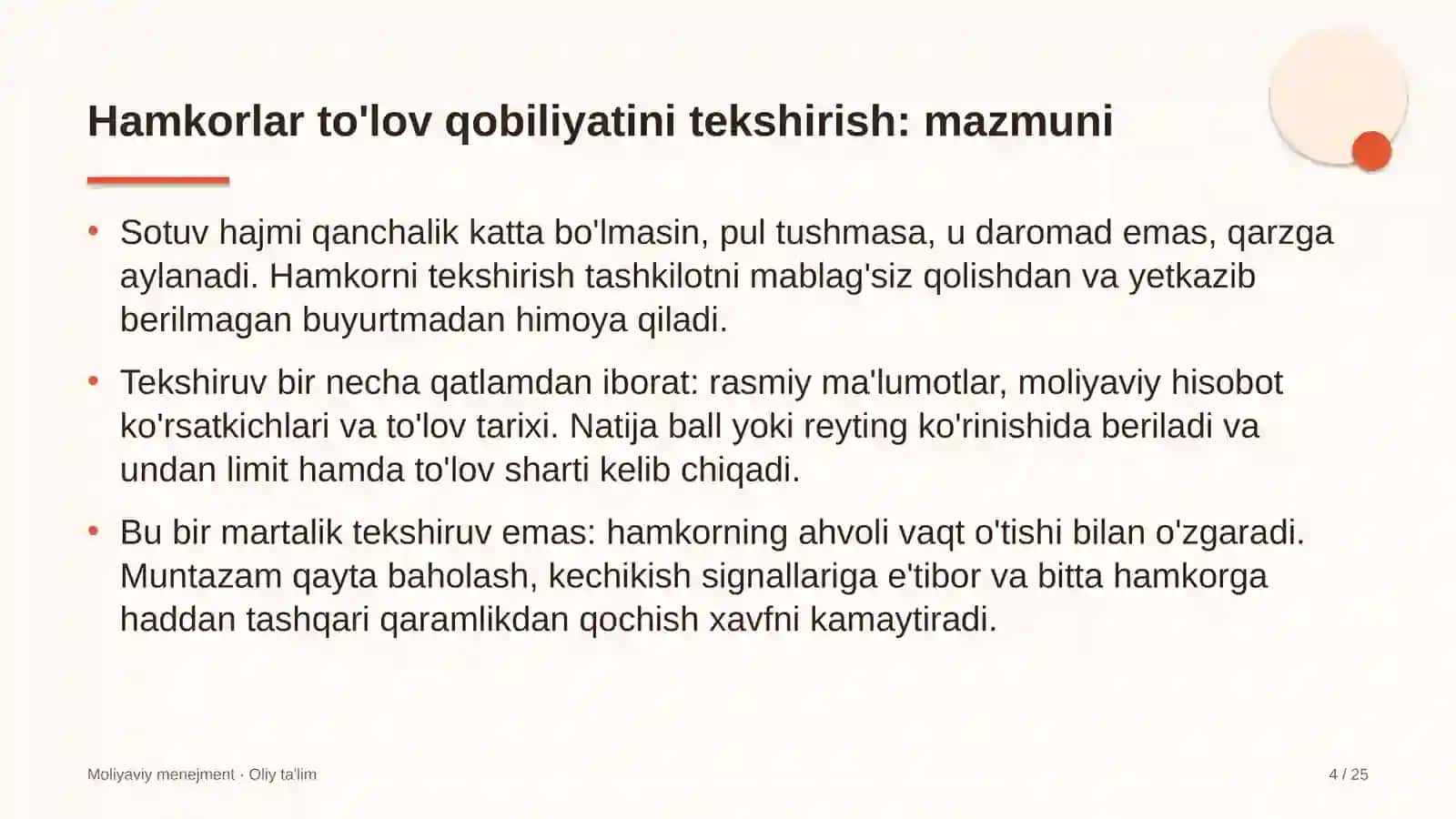 oilaviy poliklinikalarda hamkorlarning to'lov qobiliyatini tekshirish 5272 4