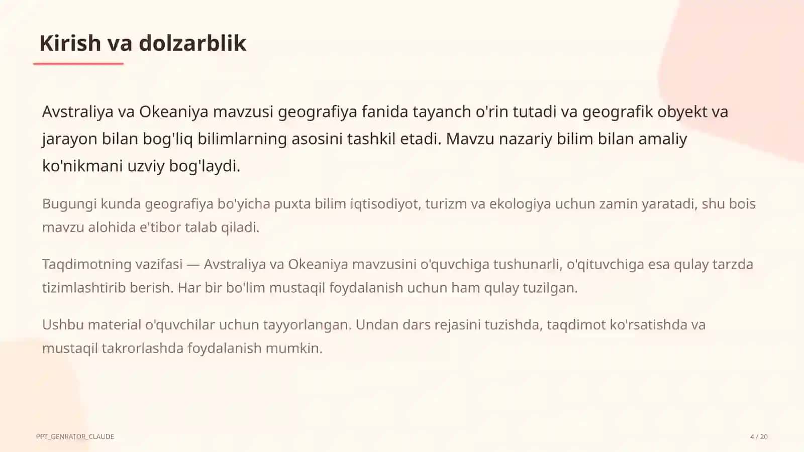 Avstraliya va Okeaniya (7-sinf) 4
