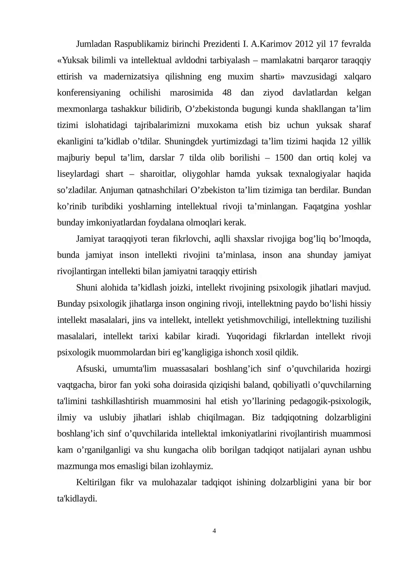 YOSHLARNING MA’NAVIY-INTELLEKTUAL SIFATLARINI ANIQLASH VA RAG’BATLANTIRISH USULLARI 4