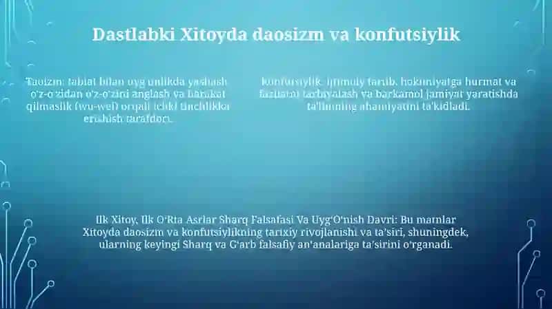 Ilk Oʻrta Asrlar Sharq Falsafasi Va UygʻOnish Davri 4