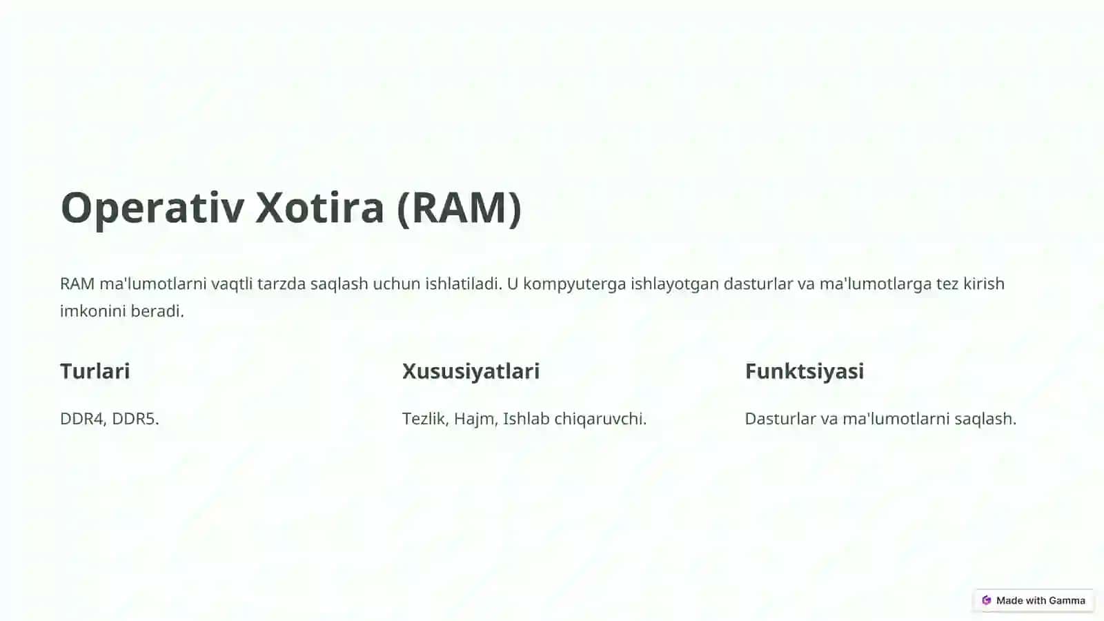 Xotirani Tashkil Etish Prinsiplari 4