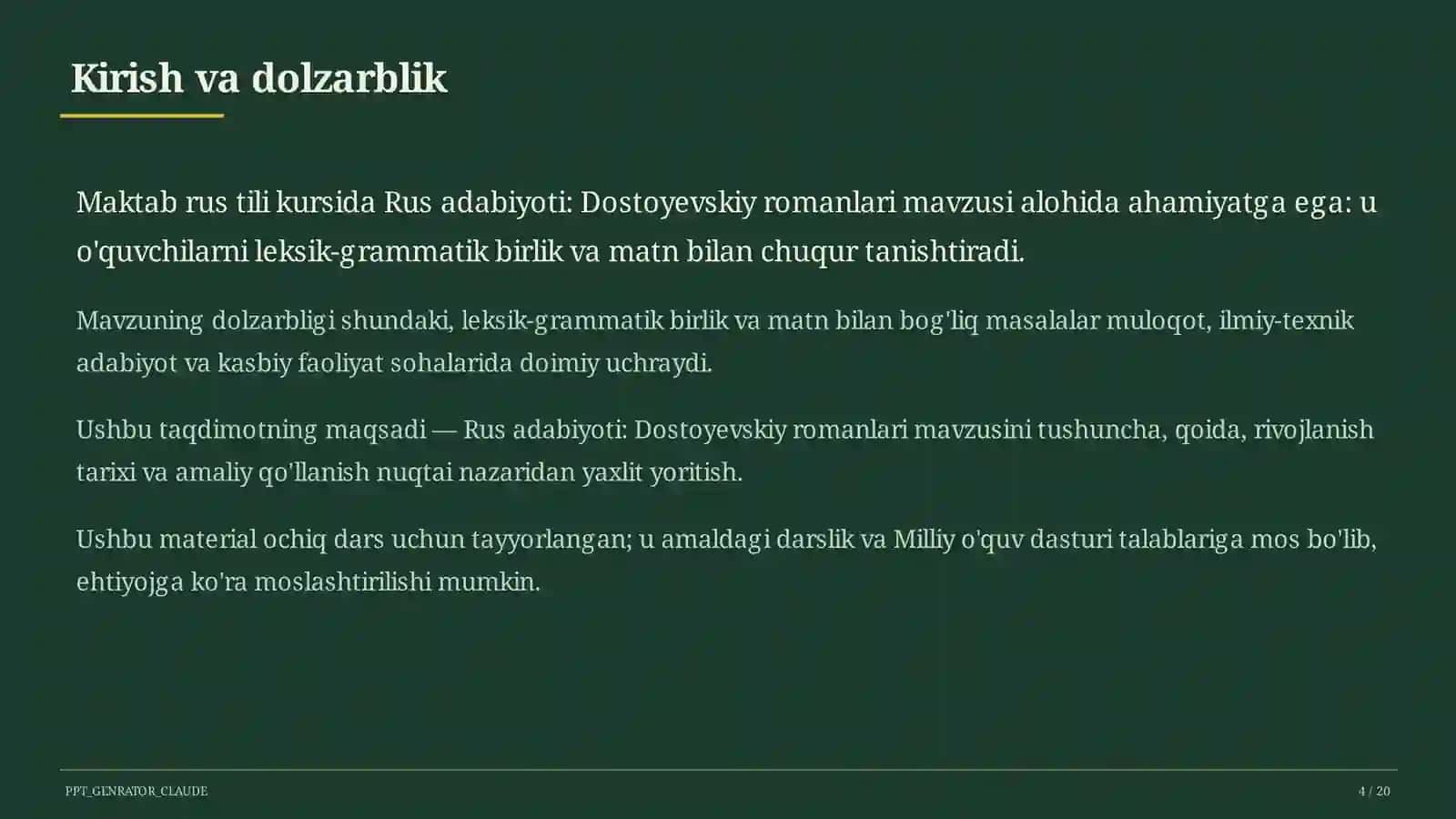 Dostoyevskiy romanlari (11-sinf) 4