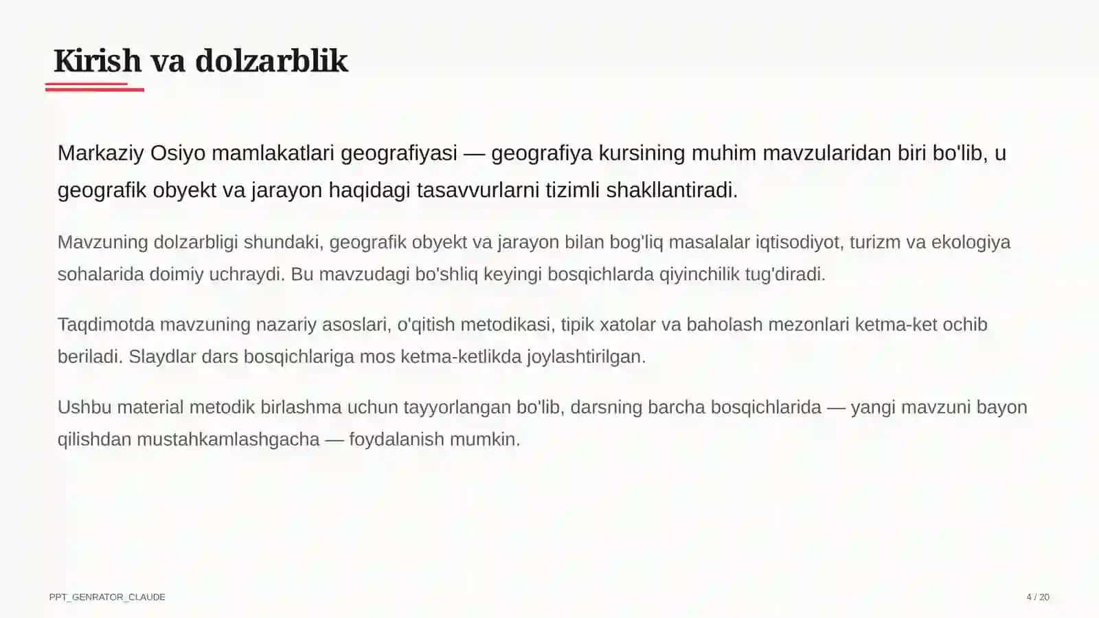 Markaziy Osiyo mamlakatlari geografiyasi (11-sinf) 4