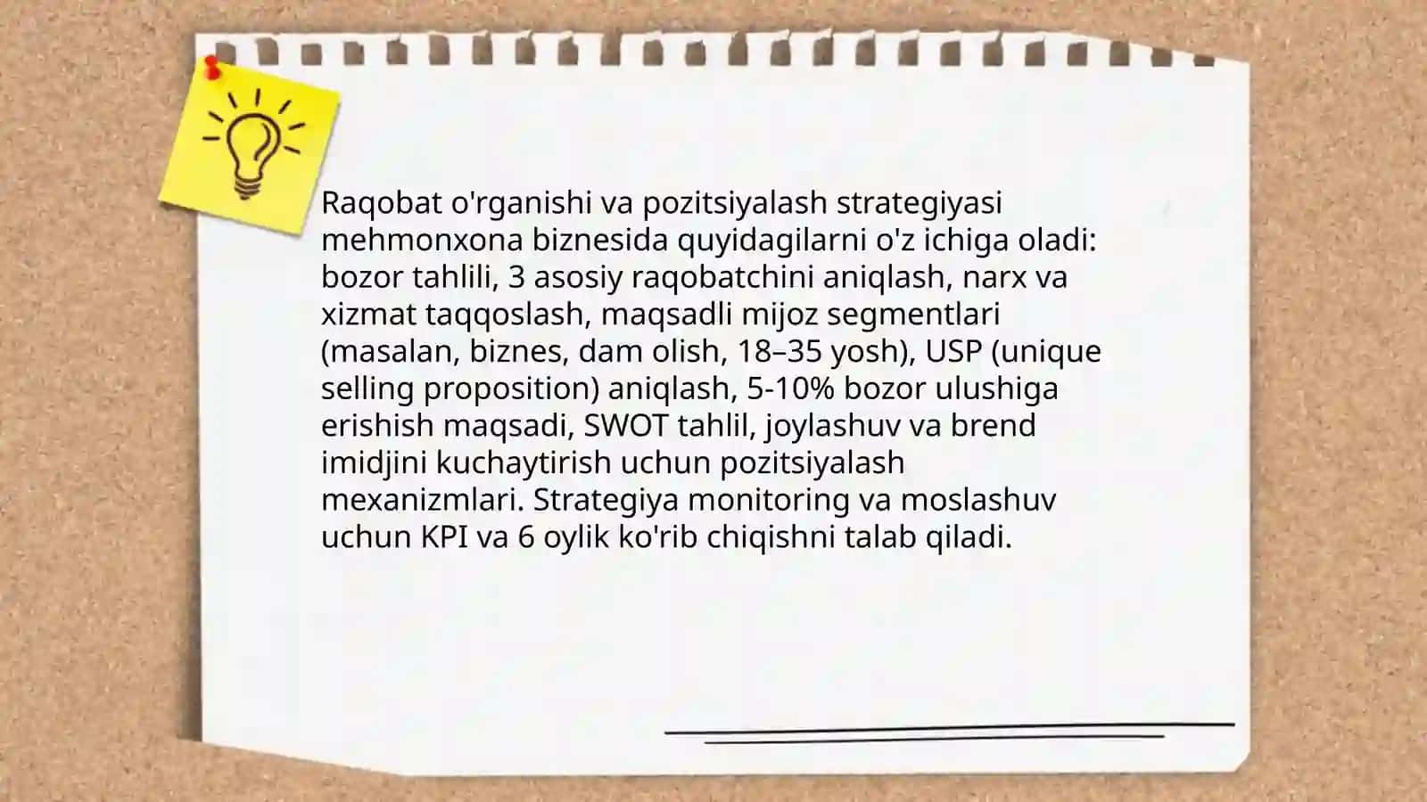 Mehmonxona biznesida rejalashtirish 4