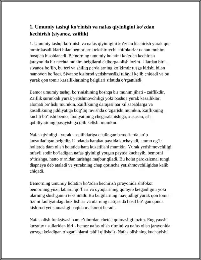 YURAK QON TOMIR KASALLIGI BILAN BEMORLARNI TEKSHIRISH USULLARI 4