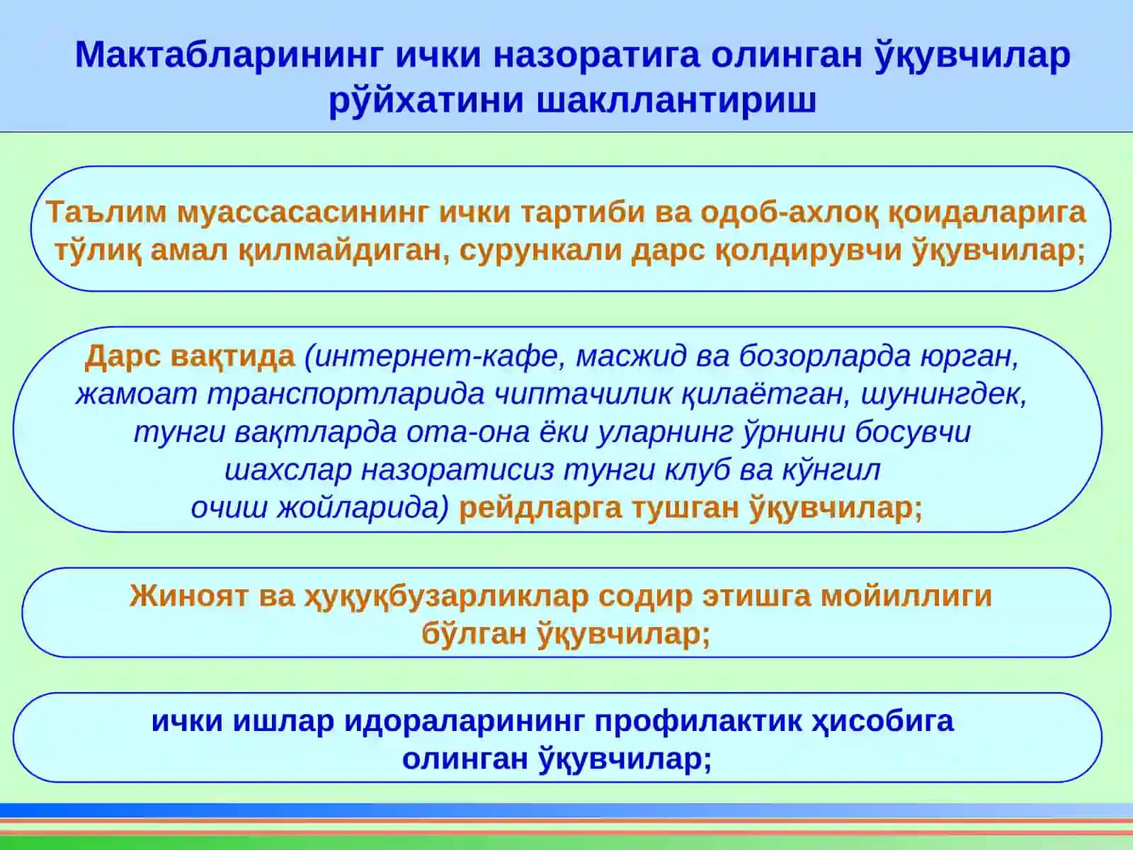Ҳаётимизнинг қайси соҳасини олмайлик, уларнинг барчаси охир-оқибатда шу масалага, яъни бизнинг қандай жамият қуришимиз ва шу жамиятга муносиб баркамол авлодни тарбиялашимизга бориб тақалади 4