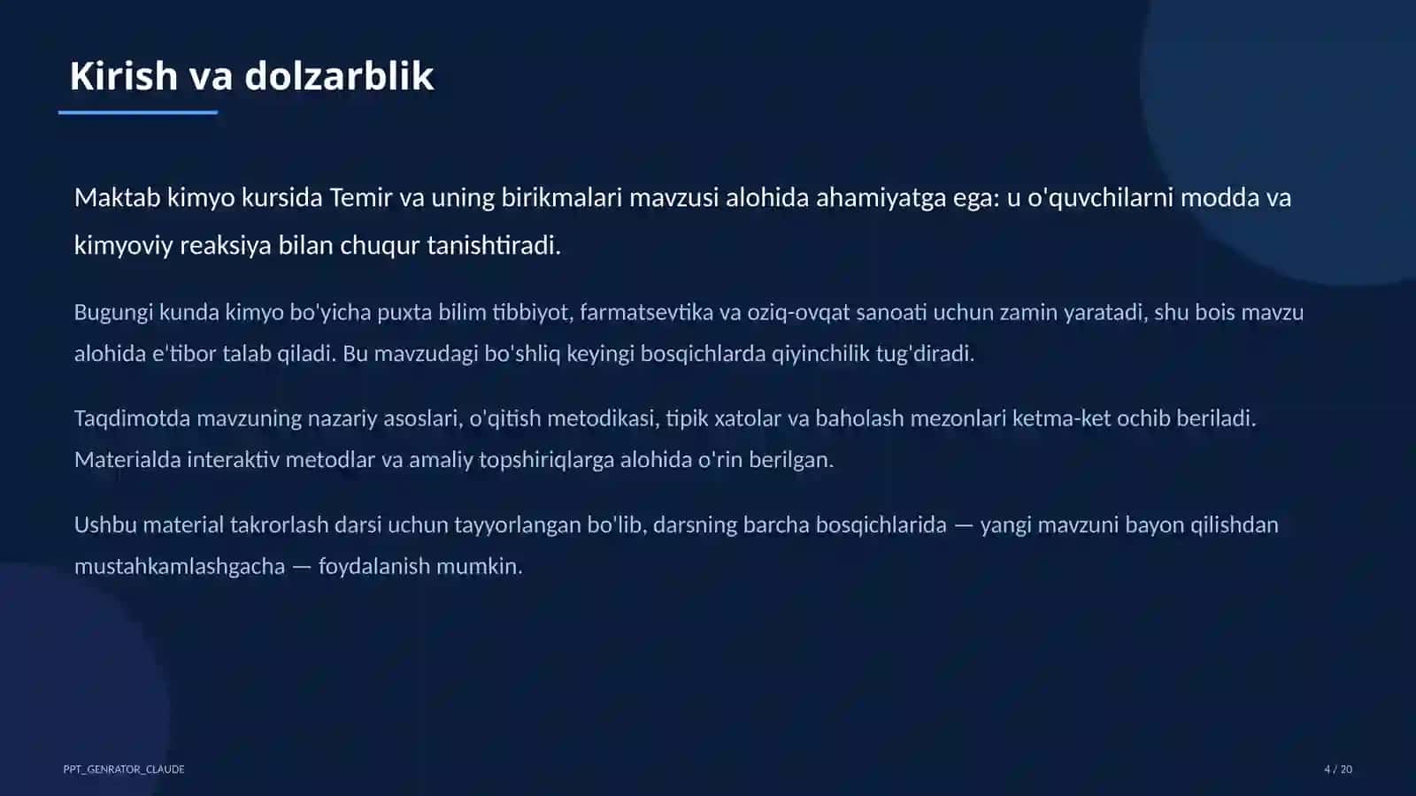 Temir va uning birikmalari (9-sinf) 4