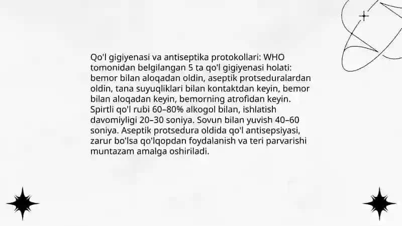 Tibbiy xodimlar uchun shaxsiy himoya vositalari (PPE) ishlatish qoidalari 4