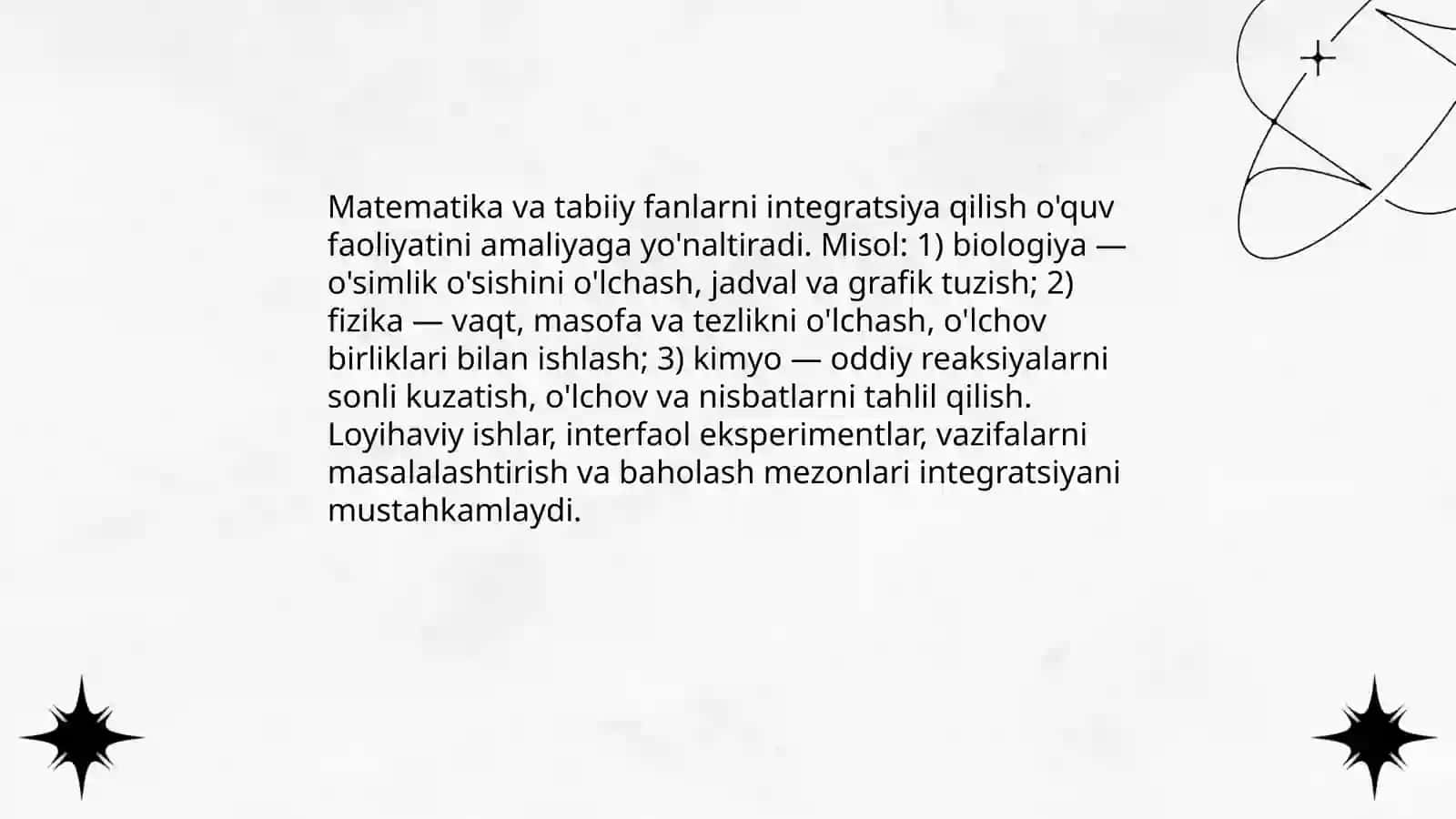 Boshlang'ich sinf matematika darslarini boshqa fanlar bilan integratsiyalash metodikasi 4