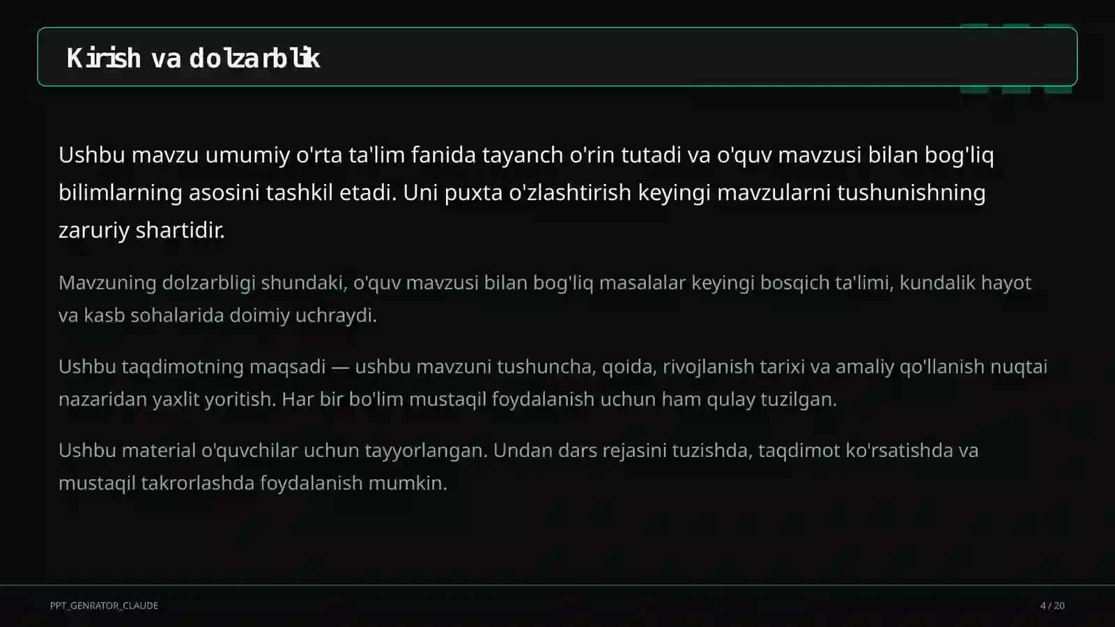 Kasbga yo'naltirish: 9-11-sinf o'quvchilari uchun kelajak kasblari (2026) 4