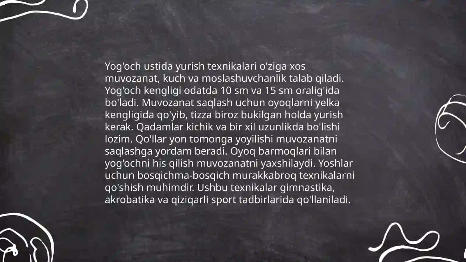 Muvozanatni yaxshilash uchun kundalik mashqlar 4