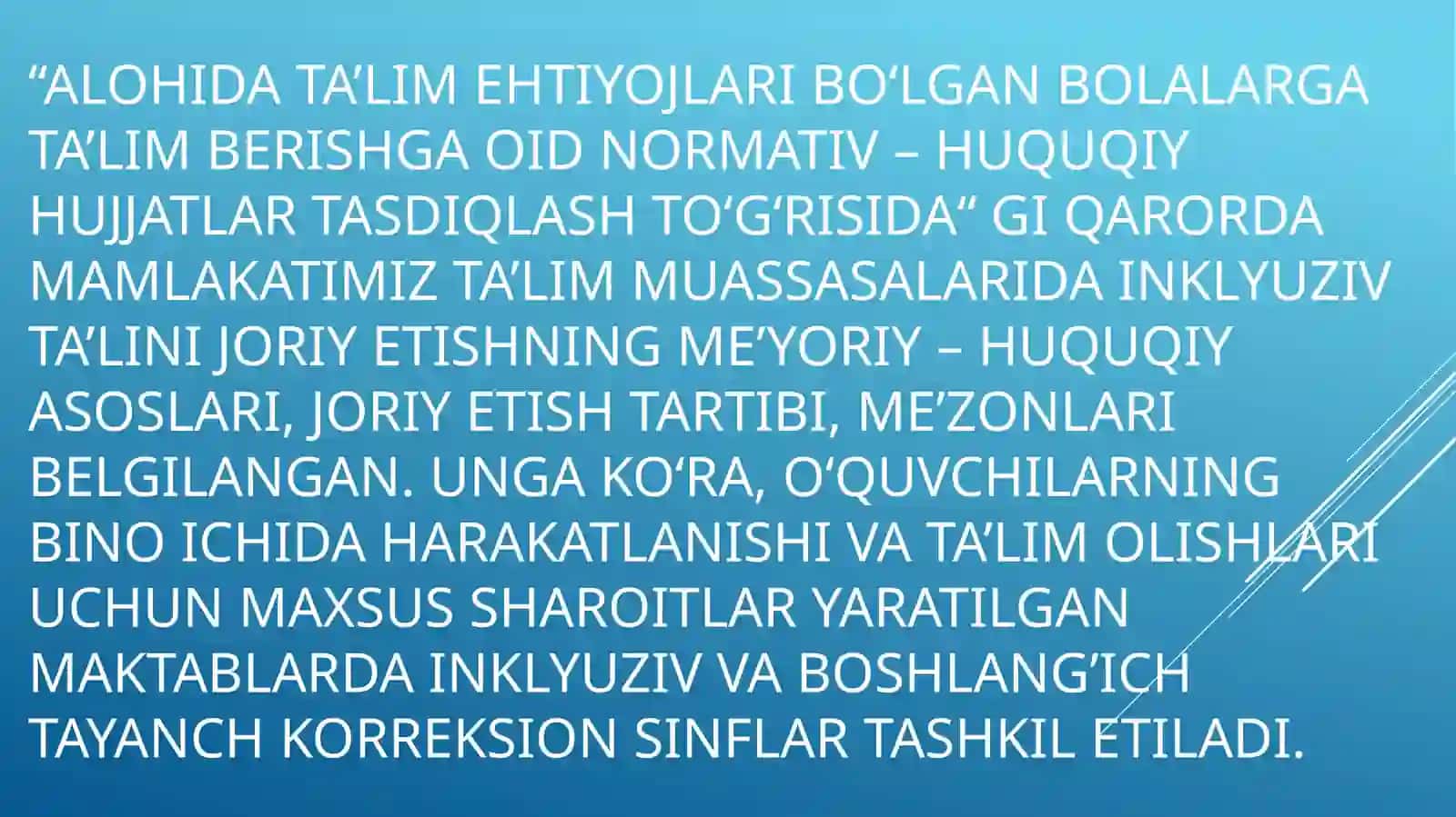 Bemor bolalarni o’qitish oldida turgan muammolarni bartaraf etish yo’llari 4