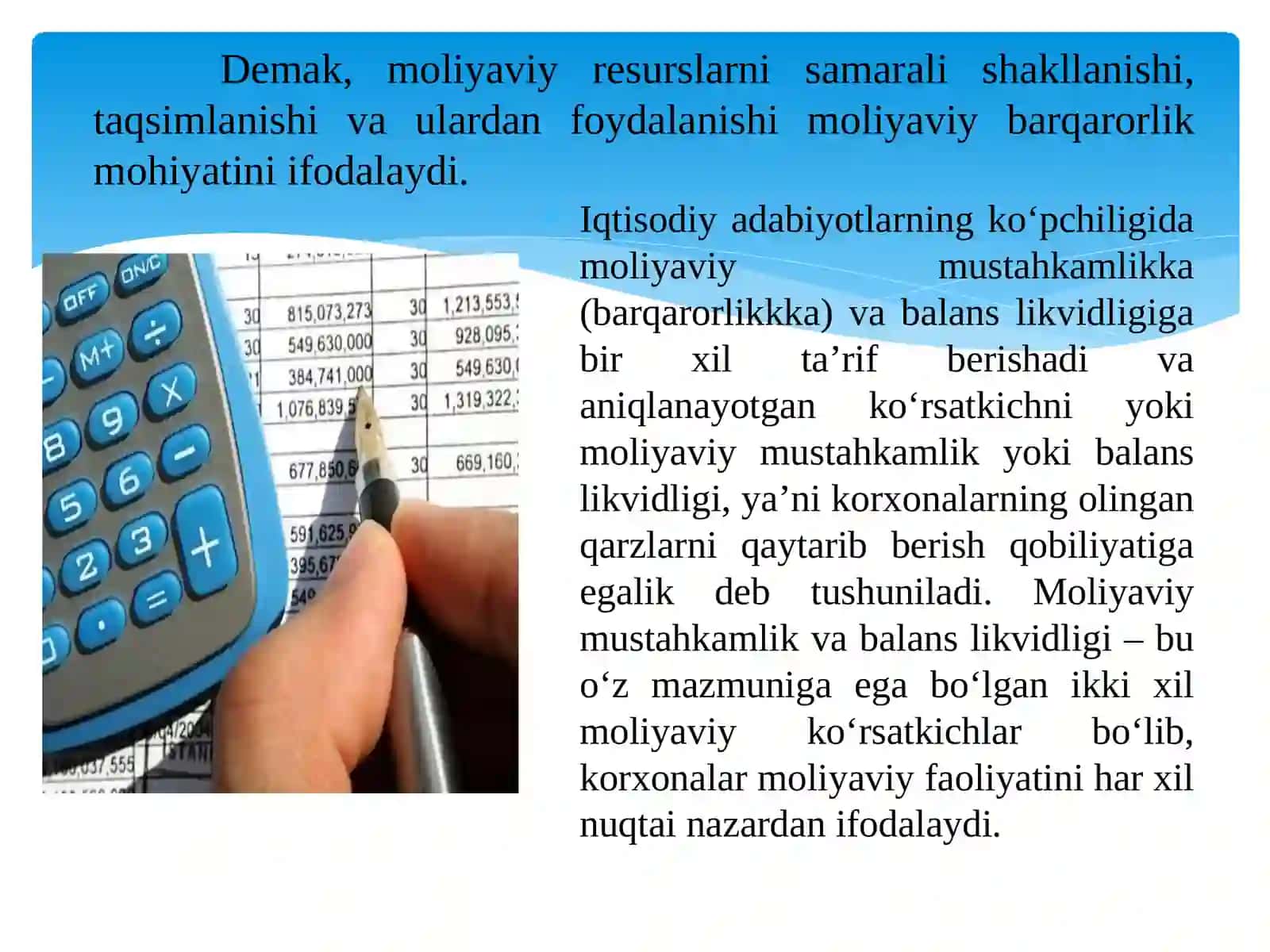 Moliyaviy barqarorlik tahlili 4