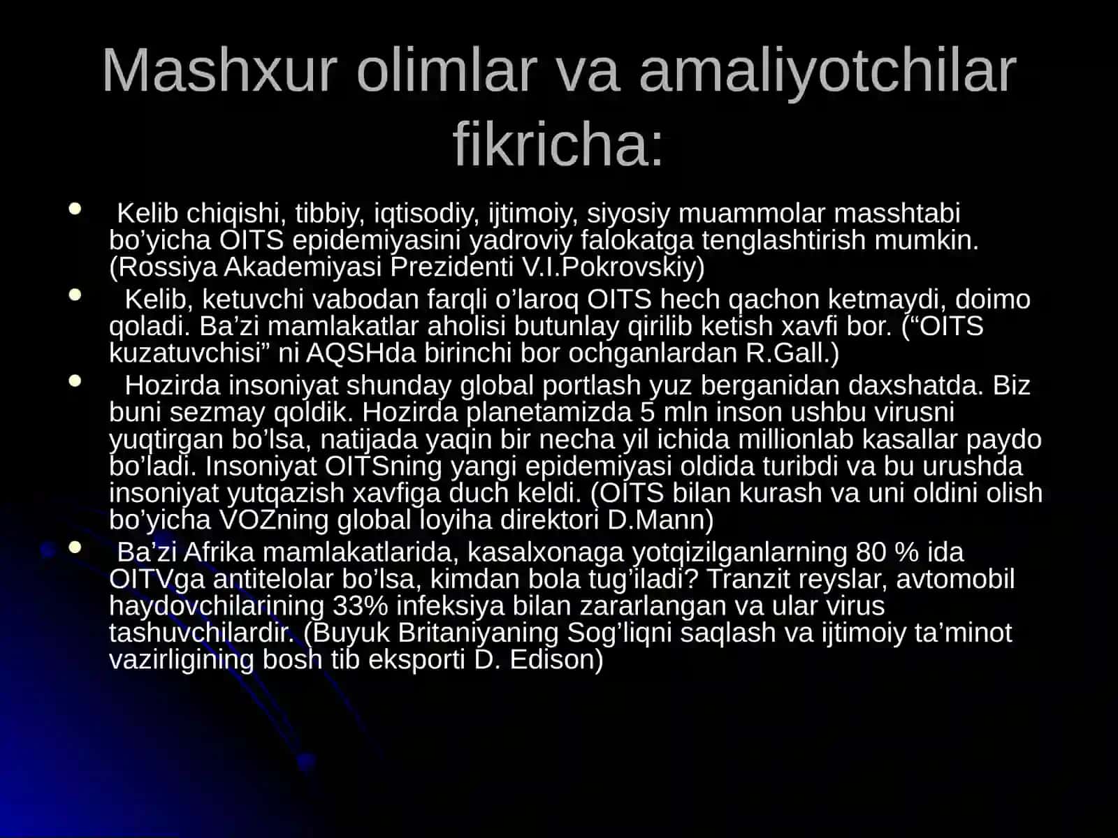 OITS – XXI asr vabosi.Yuqishida'vomuolajalari 4
