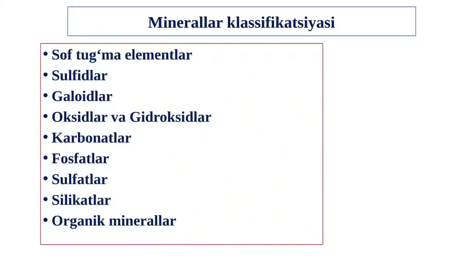 MINERAL ZARRALARNING TAVSIFI 4
