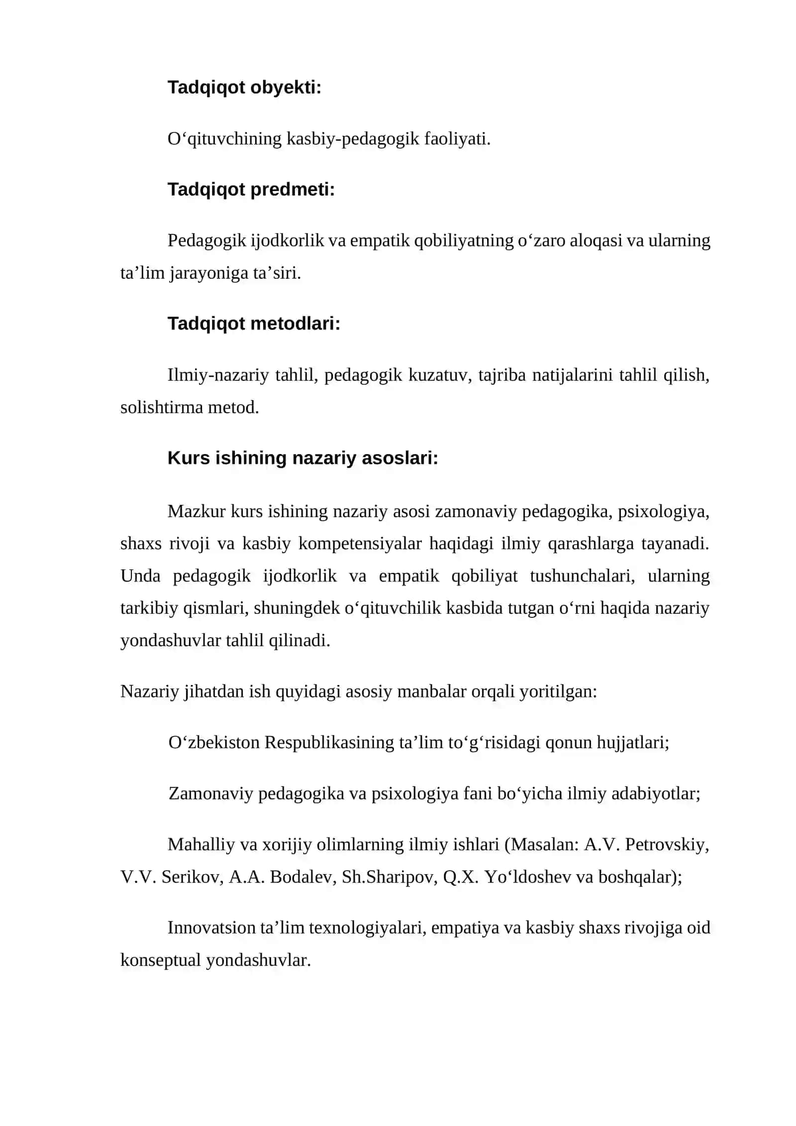 Pedagogik ijodkorlik va o’qituvchining empatik qobiliyati 4