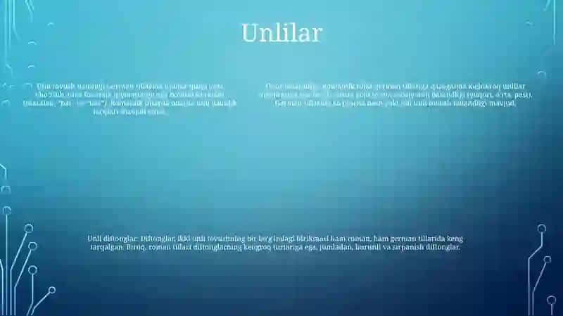 Roman va German tillari fonetik xususiyatlari 4