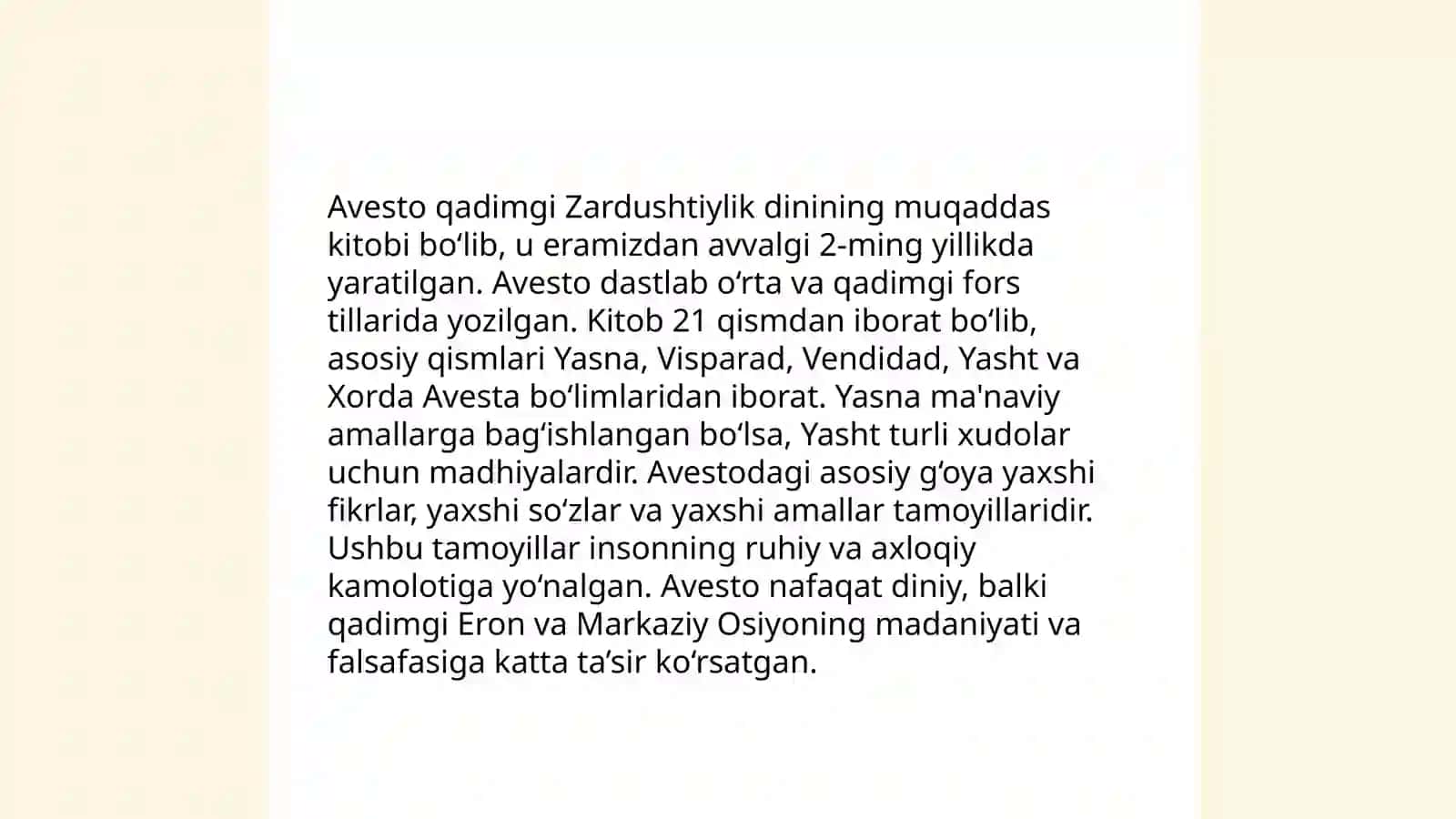 "Avesto" kitobi 4