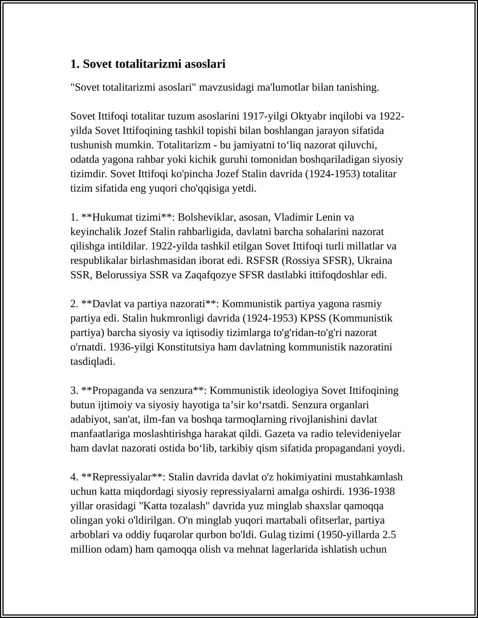 SOVET TOTALITAR TUZUM HUQUQLARINI INKOR ETISH NAMUNASI 4