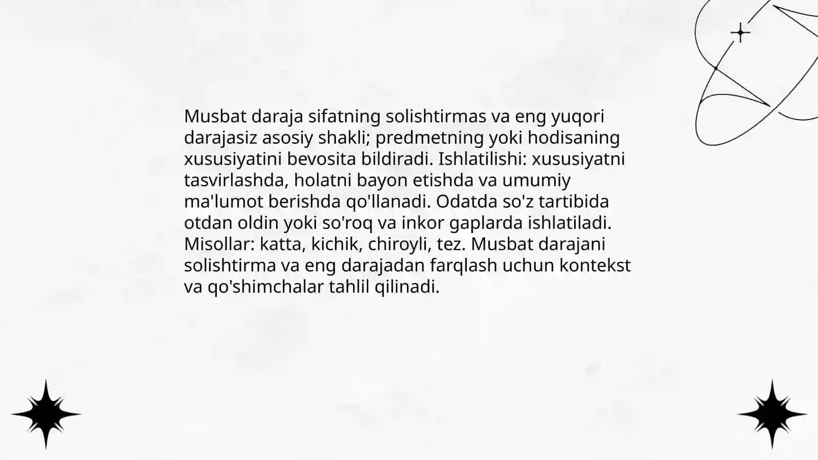Sifat darajalari 4