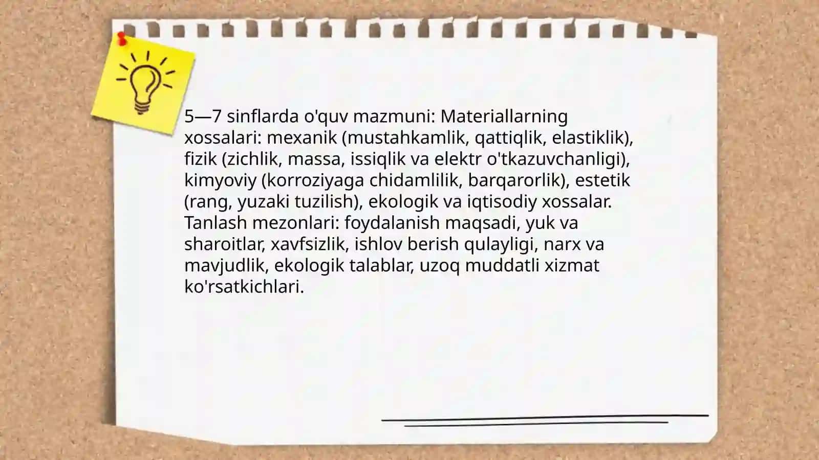 Texnologiya fanining maqsad va vazifalari 8—9 sinflarda 4