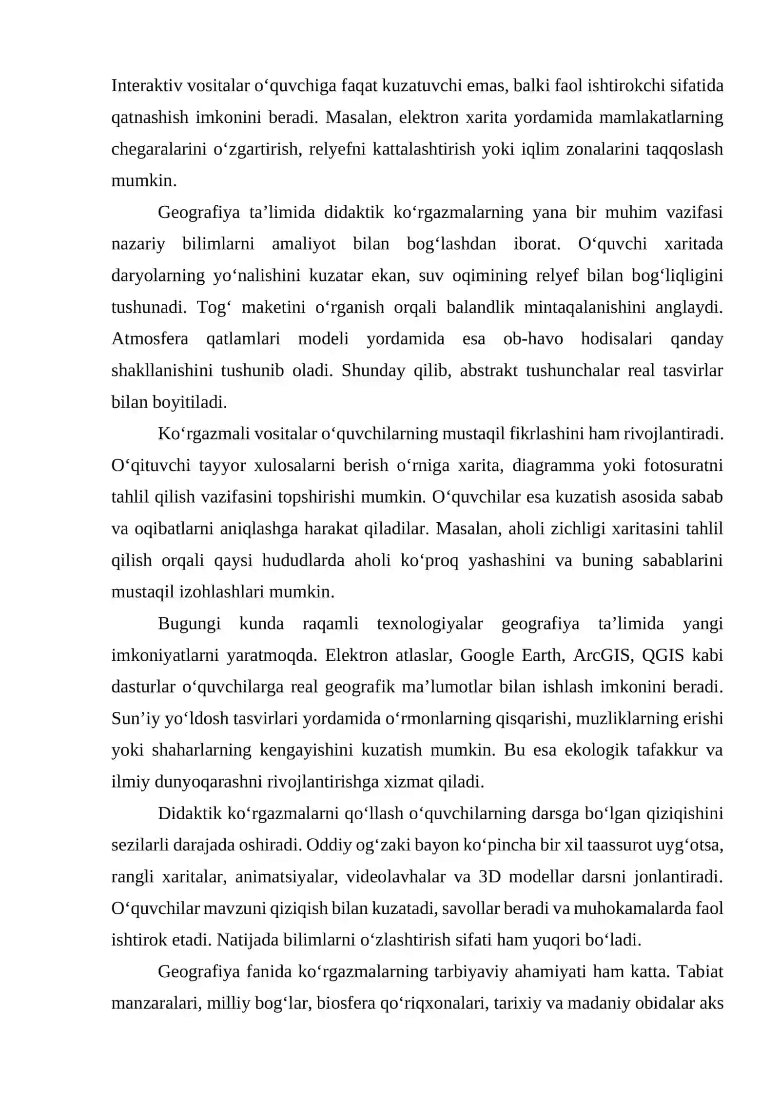 GEOGRAFIYA TALIMIDA ZAMONAVIY DIDAKTIKA KO'GAZMA TAYORLASH USULLARI 4
