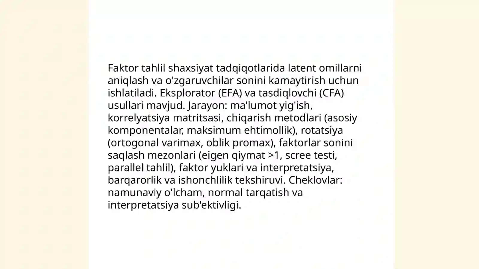 Faktor yondashuvining nazariy asoslari 4