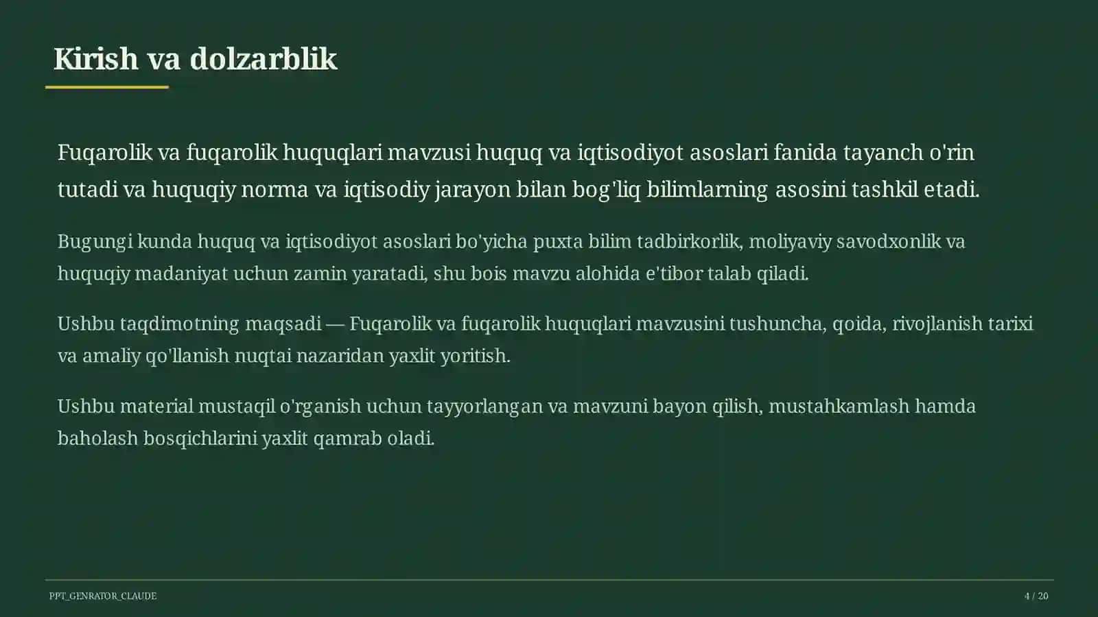 Huquq va iqtisodiyot asoslari (9–11) 4