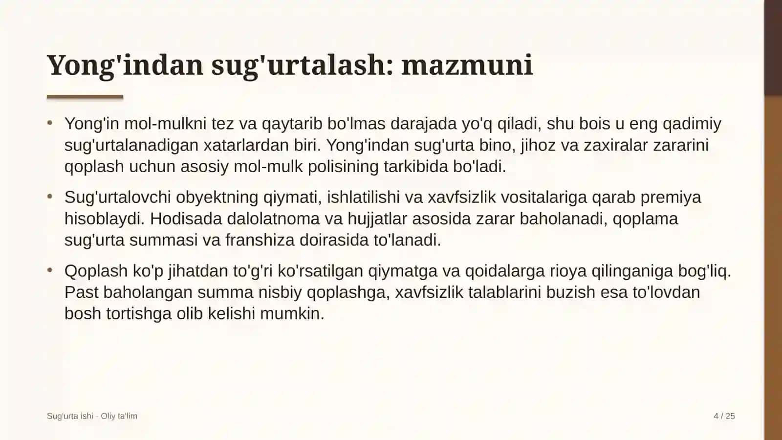 charm poyabzal sanoatida yong'indan sug'urtalash 3859 4