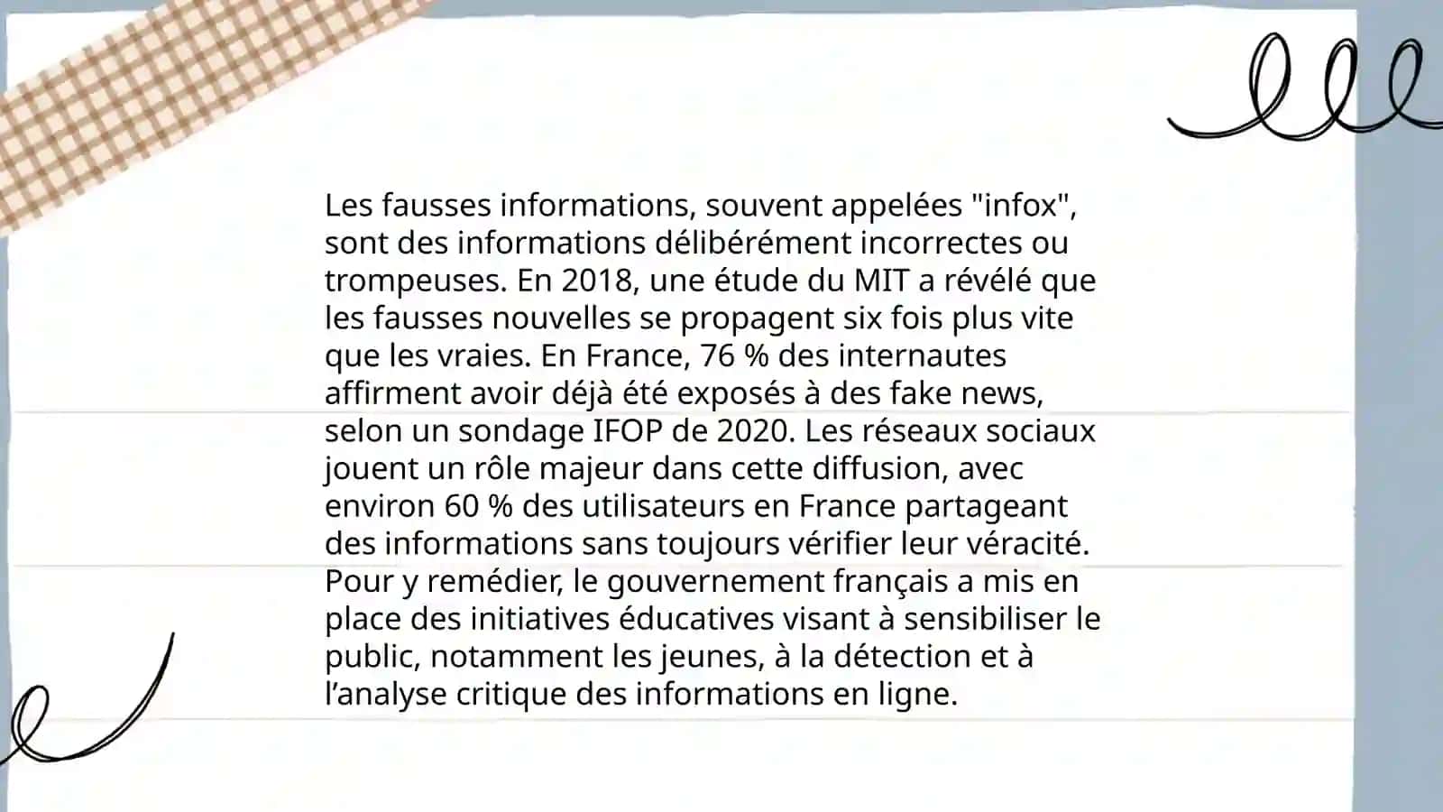 Eduquer aux médias.Des fausses informations 4