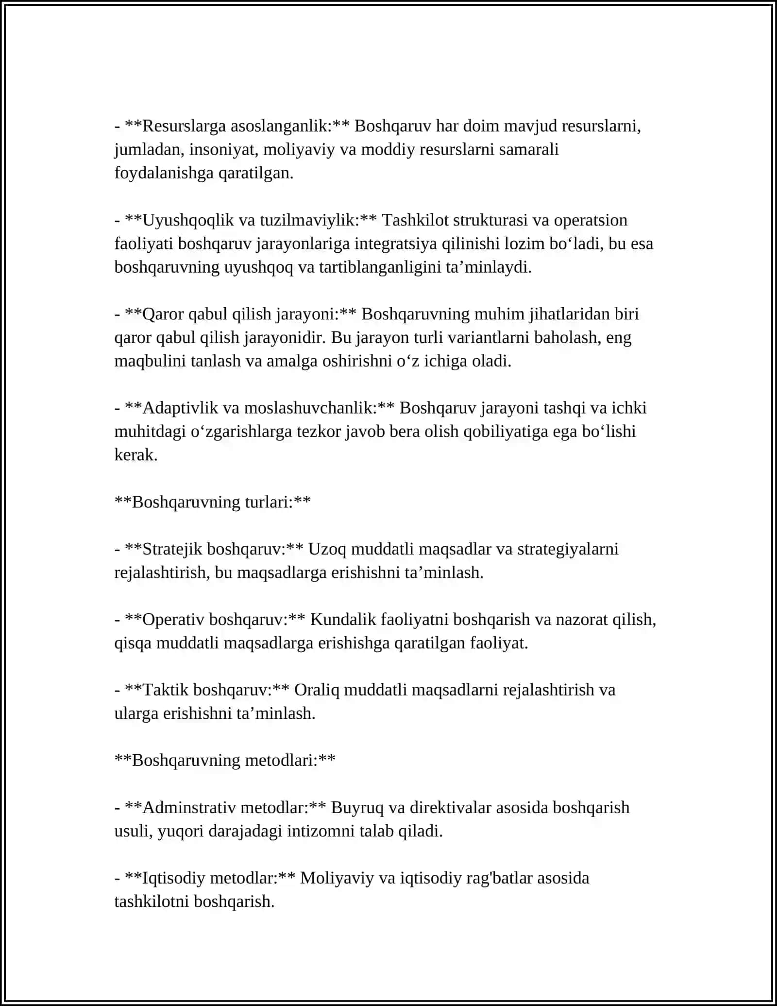 Boshqaruv tushunchasi va uning asosiy xususiyatlari 4