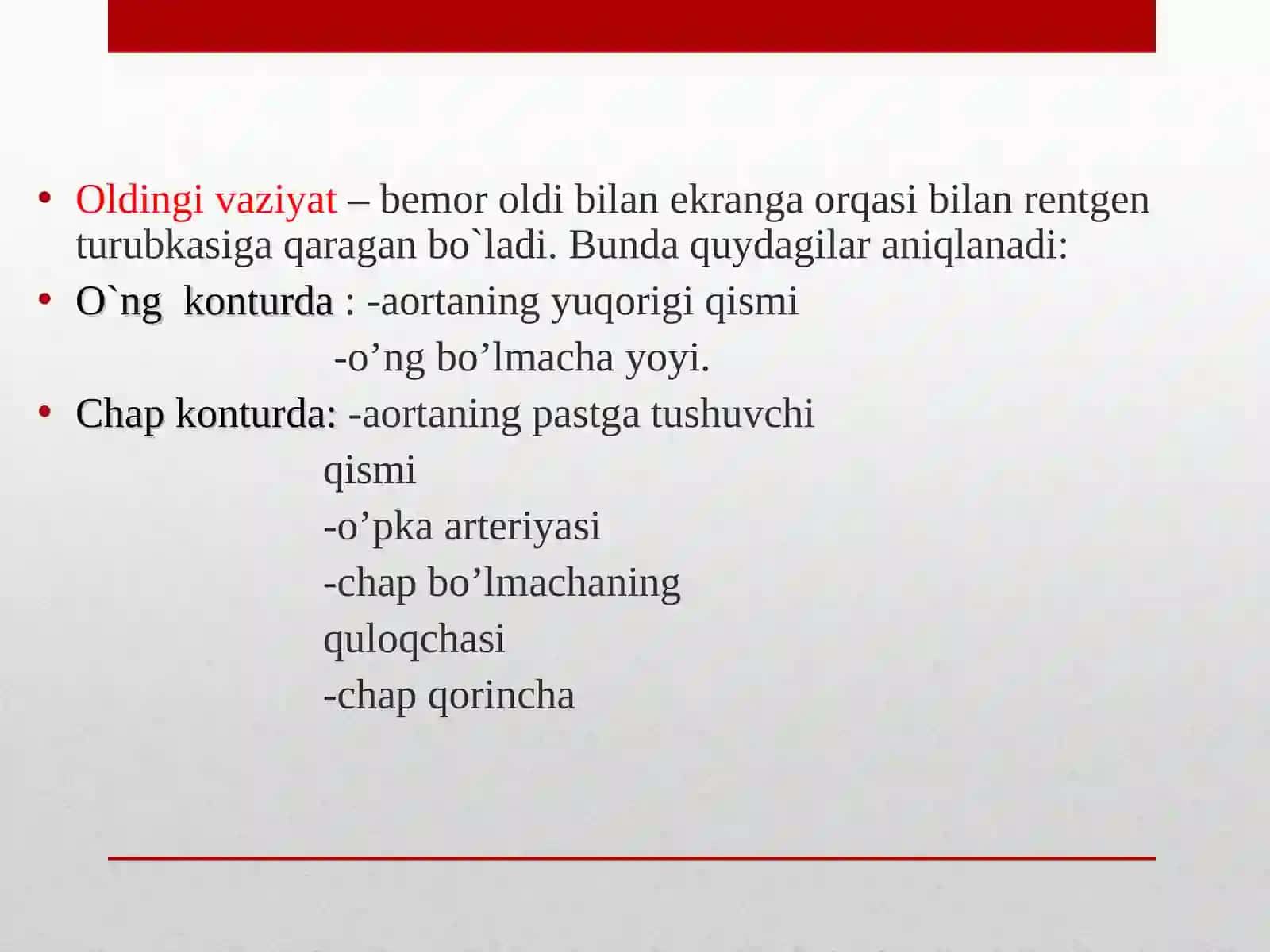 Yurak va yirik qon tomirlar kasalliklarining kompleks nur diagnostikasi 4