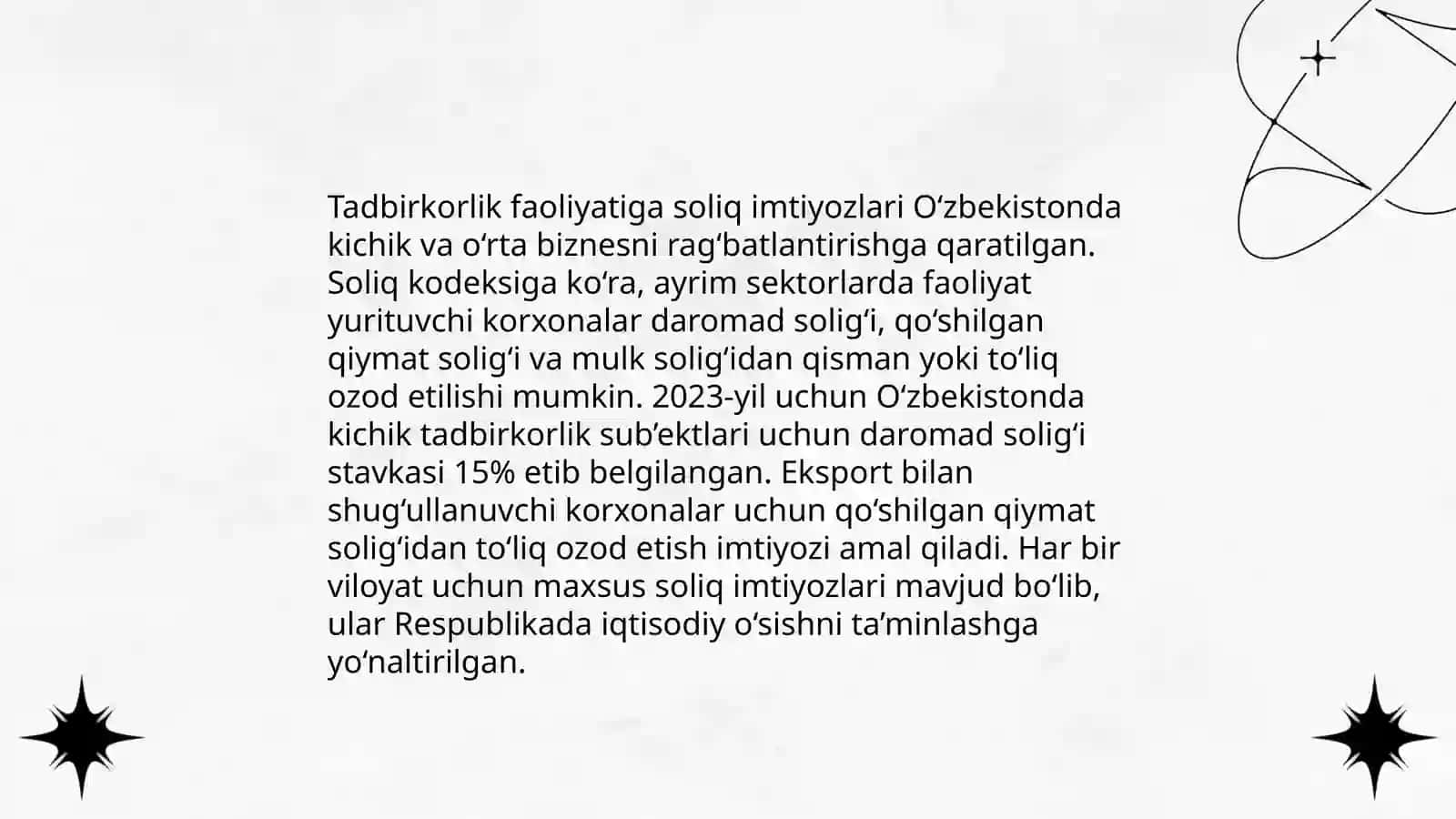 Kichik biznes va tadbirkorlikni rivojlantirish istiqbollari 4