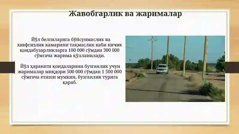ЙҲХ ва йўл ҳаракати хавфсизлигини бошқариш органлари тўгирдидаги қонуннинг асосий тушунчалари 4