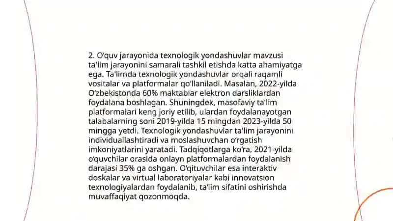 Texnologiya ta'limining didaktik tamoyillari va ularning ta'limdagi o‘rni 4