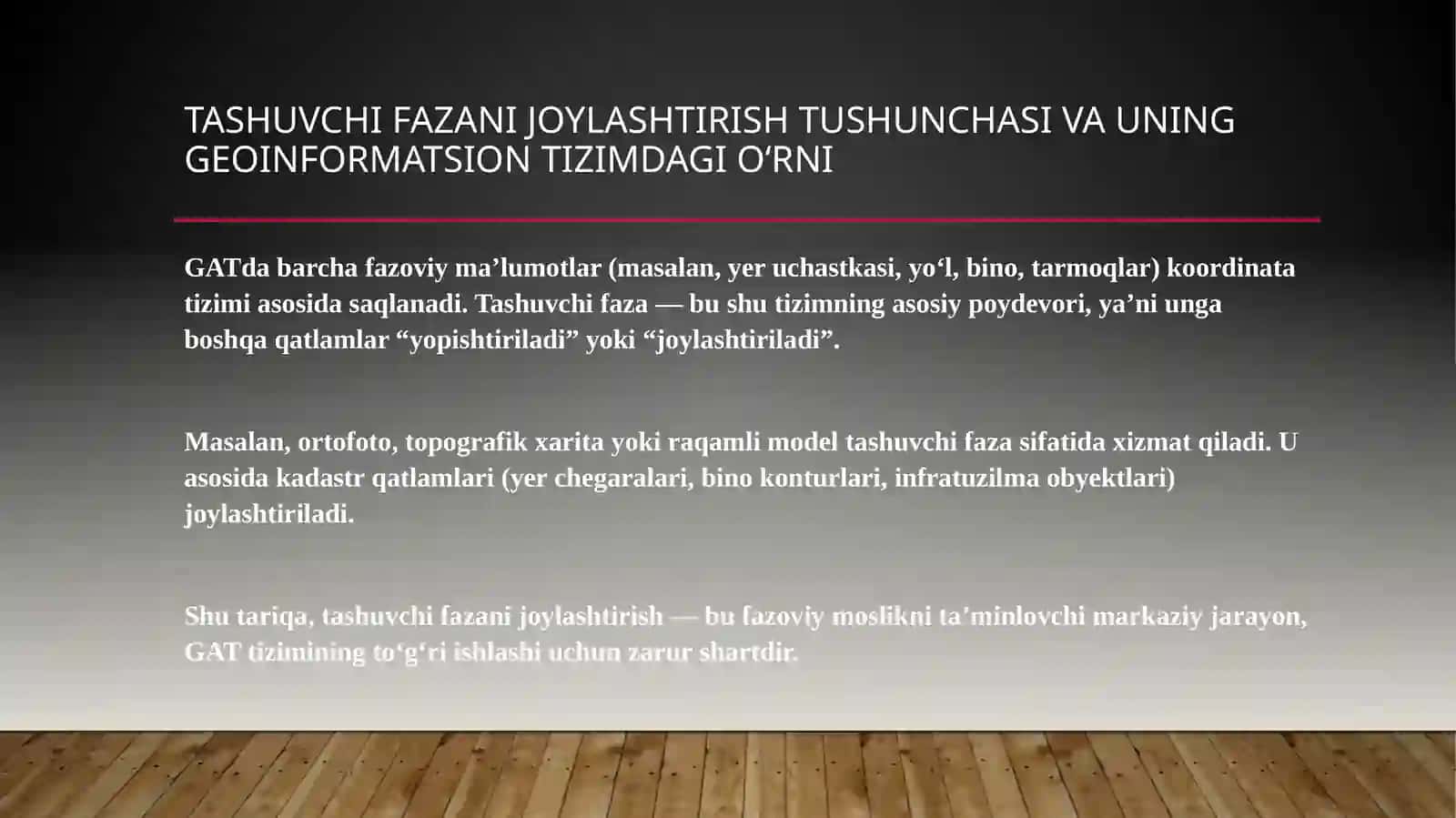 Tashuvchi fazani joylashtirish 4