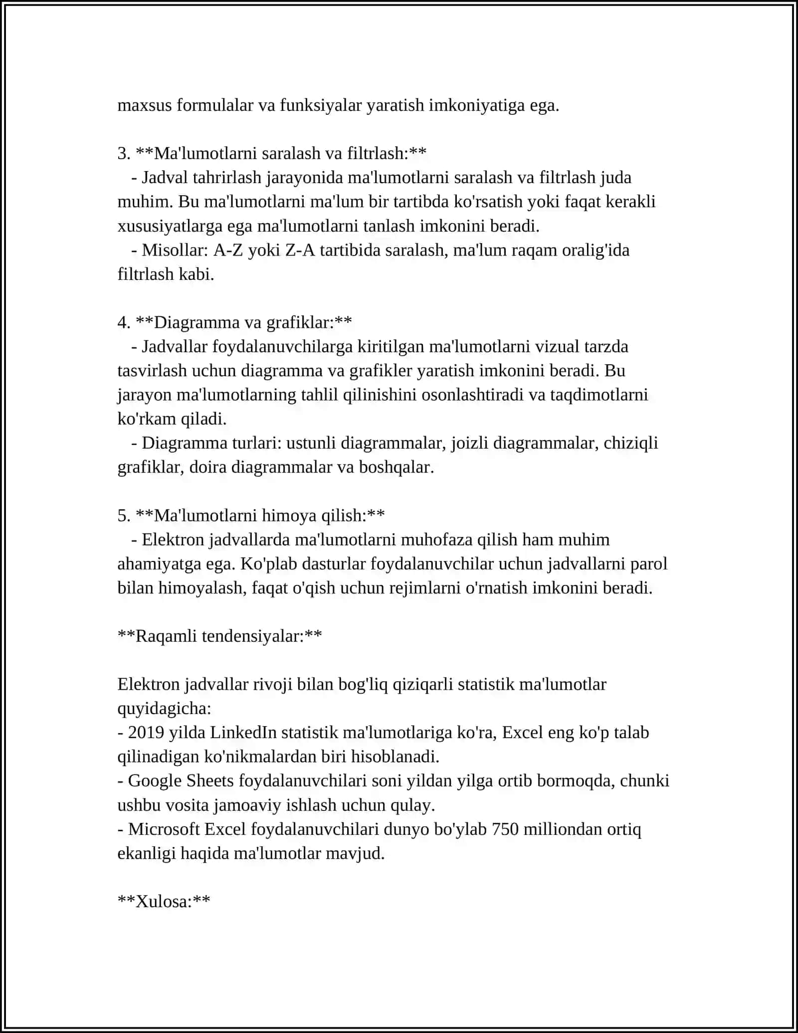 JADVAL REDAKTORLARINING QAYTA ISHLASHNI AVTOMATLASHTIRISH 4