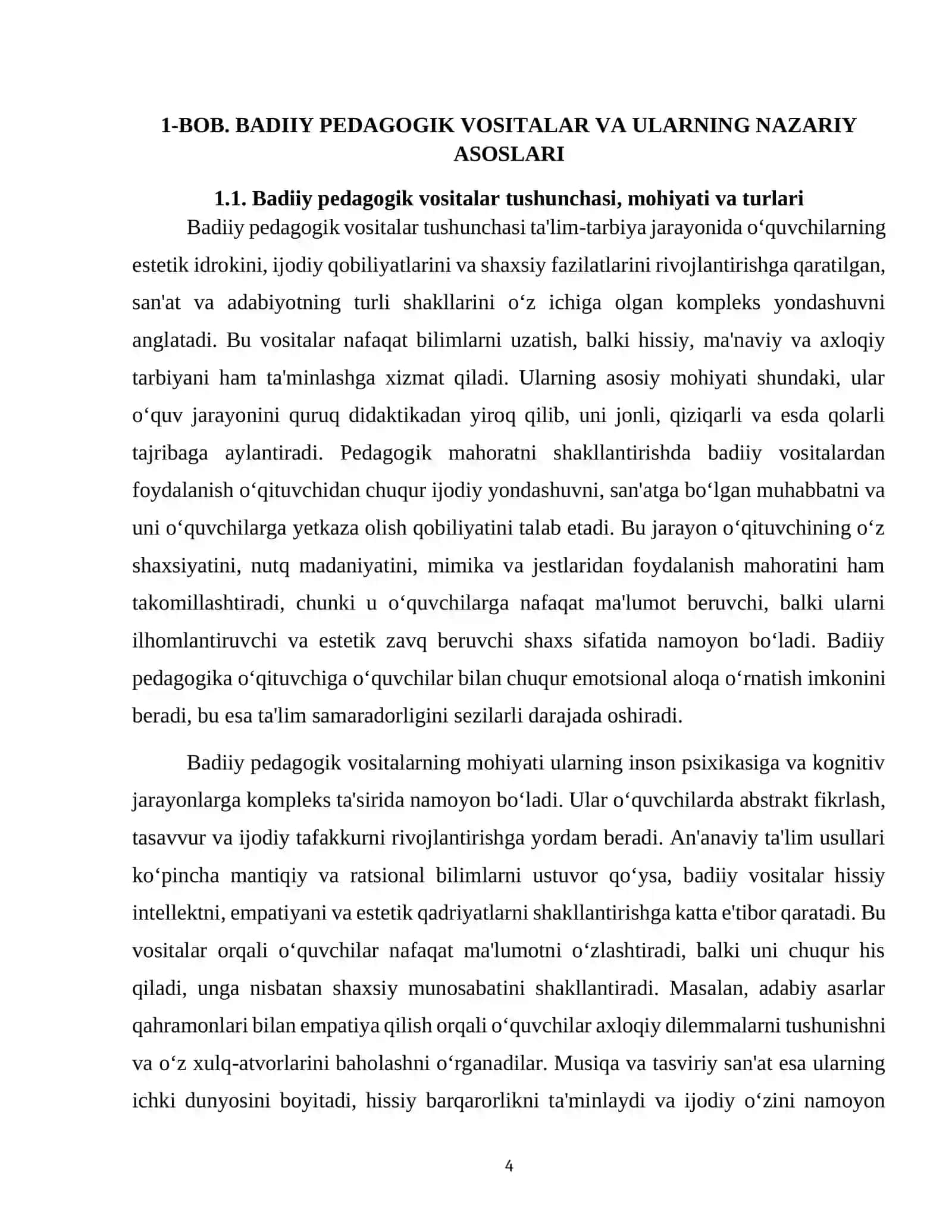 Badiiy pedagogik vositalar orqali o'qituvchi pedagogik mahoratini shakillantirish yo'llari 4