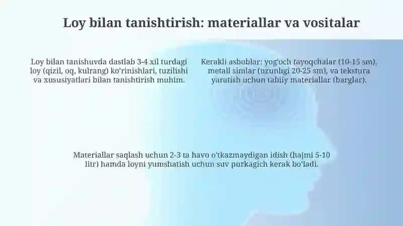 Tasviriy faoliyatga oʻrgatish metodikasi da loy ishi 4