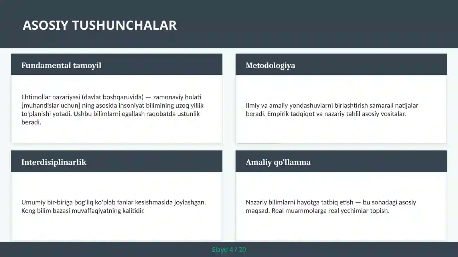 Ehtimollar nazariyasi (davlat boshqaruvida) — zamonaviy holati [muhandislar uchun] 4